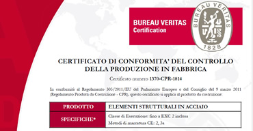 CM3 Certificazione EN 1090-1